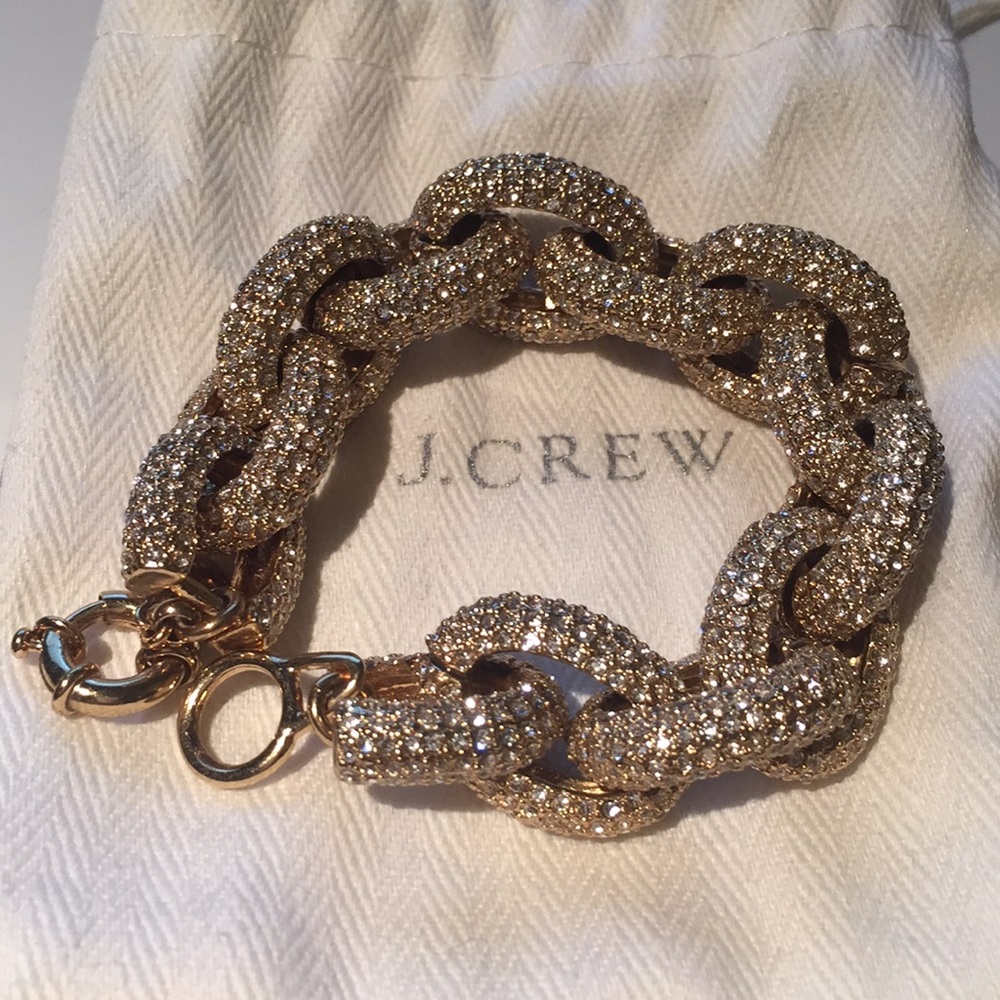 J.crew Pave Link Bracelet